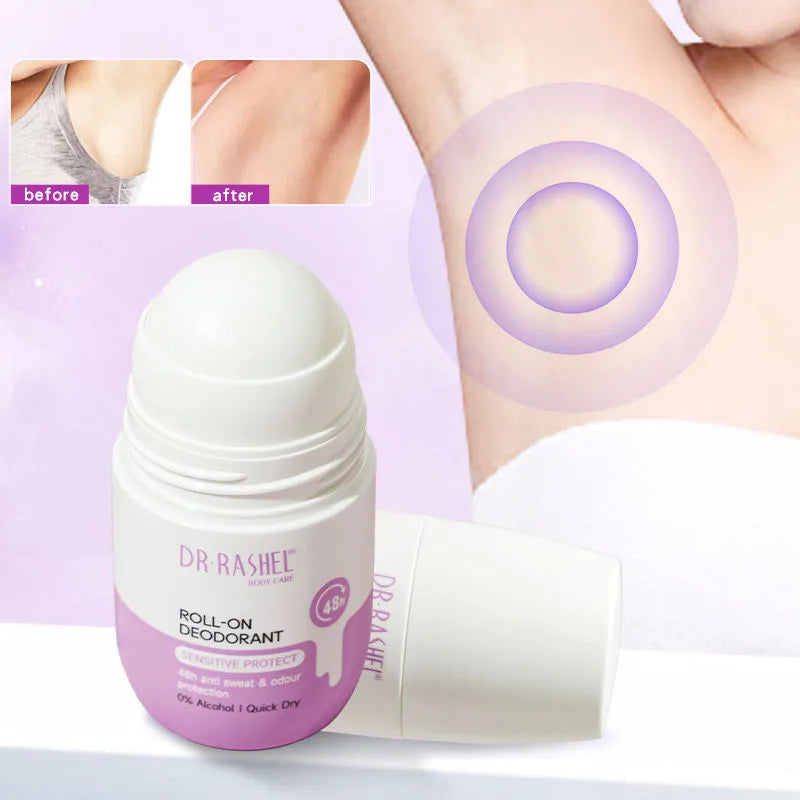 Dr. Rashel Vegan With Lavender Rose Coconut Scents Roll-On Deodorant 48H Protection - 50ml - Buy Online in Pakistan at Cosmia.pk