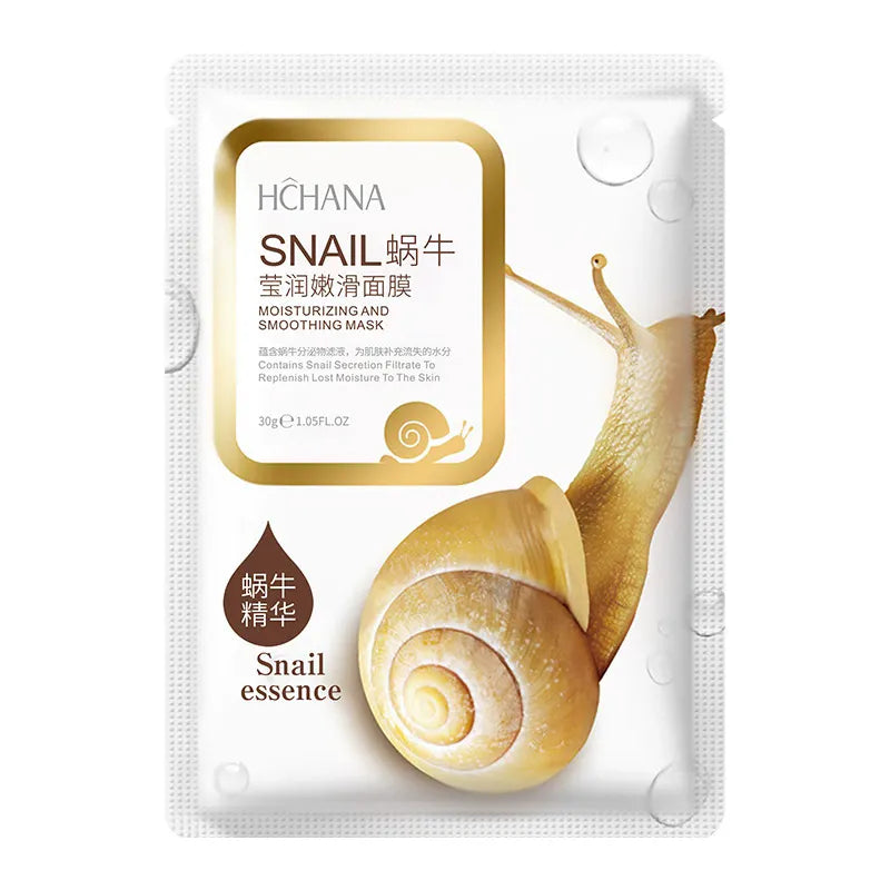 HCHANA Snail Moisturizing & Smoothing Facial Mask - Buy Online in Pakistan at Cosmia.pk