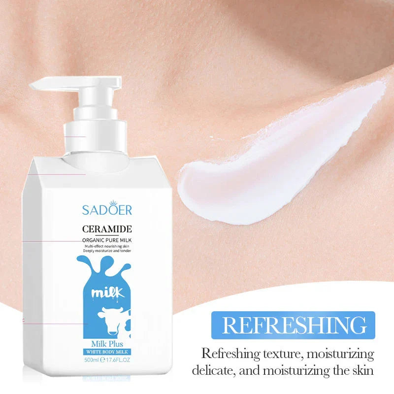 SADOER Ceramide Milk Moisturizing Lightening Face And Whitening Body Lotion - 500ml - Buy Online in Pakistan at Cosmia.pk