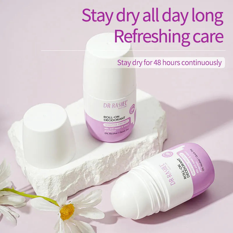 Dr. Rashel Vegan With Lavender Rose Coconut Scents Roll-On Deodorant 48H Protection - 50ml - Buy Online in Pakistan at Cosmia.pk