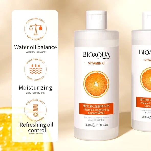 BIOAQUA Vitamin C Skin Brightening Essence Water - 300ml - BQY89659 - Buy Online in Pakistan at Cosmia.pk