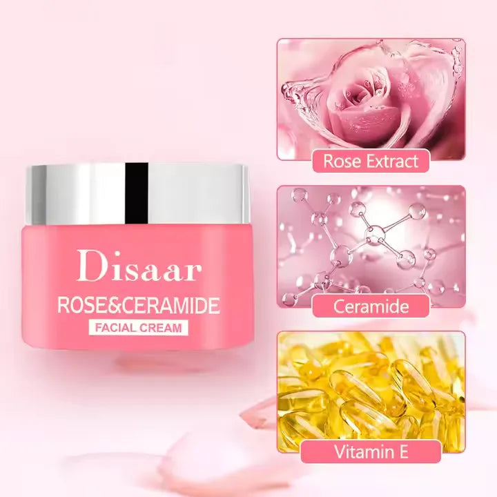 Disaar Rose Ceramide Repair and Brightening Facial Cream - 50g - Buy Online in Pakistan at Cosmia.pk