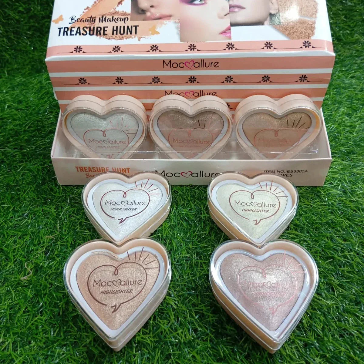 Heart Shaped Makeup Blushing Highlighter - Buy Online in Pakistan at Cosmia.pk