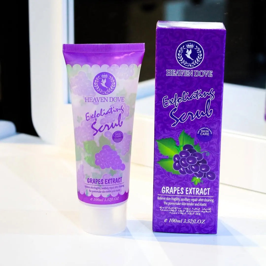 Heaven Dove Exfoliating Natural scrub with Grapes Extract  - 100ml - Buy Online in Pakistan at Cosmia.pk