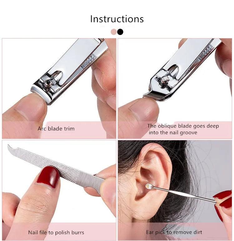 Stainless Steel Nail Clipper Cutter Set- 4Pcs - Buy Online in Pakistan at Cosmia.pk