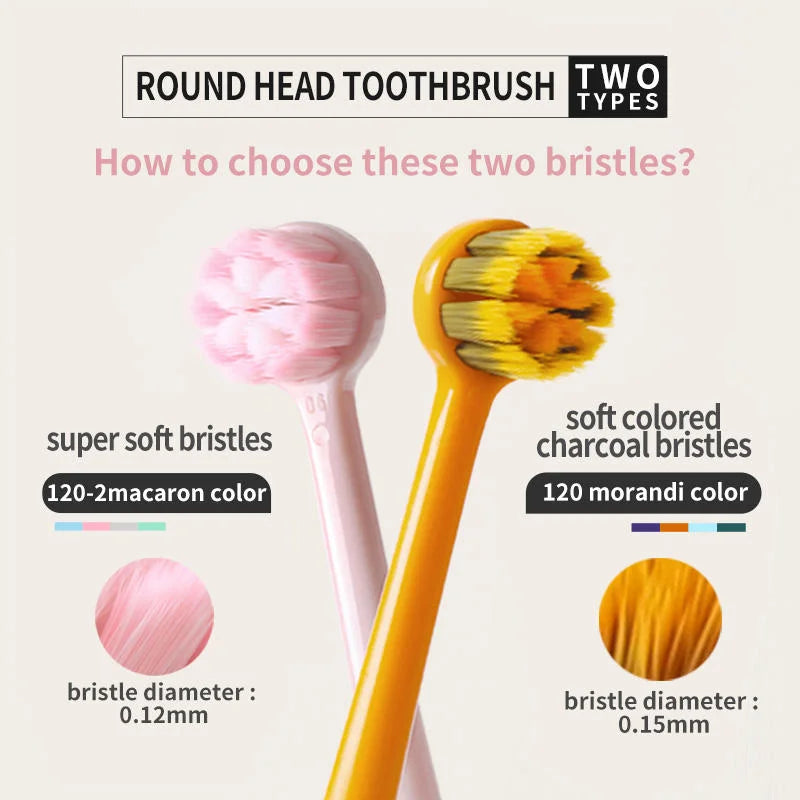Plastic Plain Stellar Round Head Toothbrush - Each - Buy Online in Pakistan at Cosmia.pk