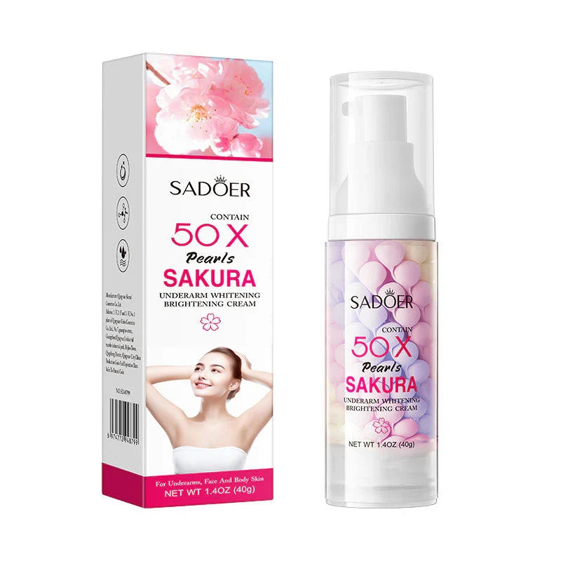SADOER Sakura Pearls Private Parts Underarm Whitening Moisturize - 40g - Buy Online in Pakistan at Cosmia.pk