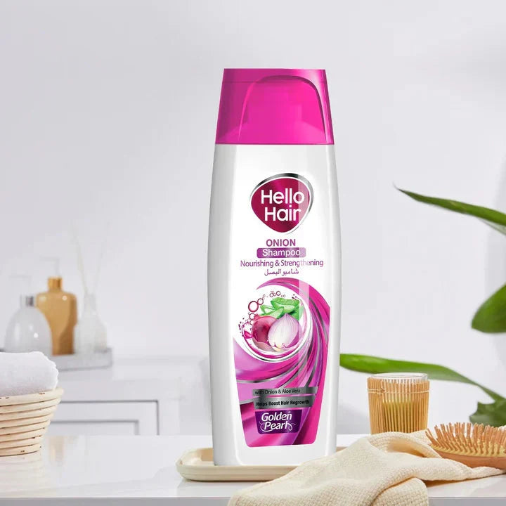 Golden Pearl Hello Hair - Onion Shampoo - Buy Online in Pakistan at Cosmia.pk