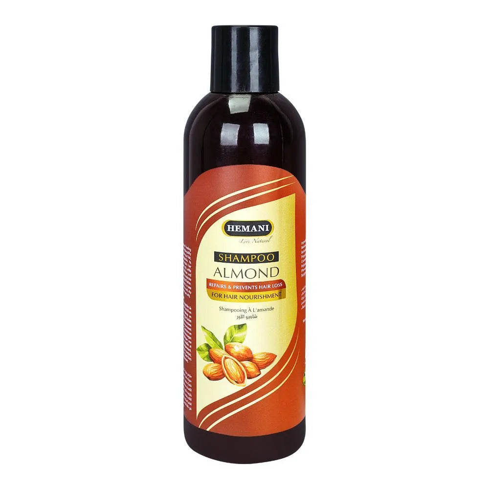 Hemani Almond Shampoo, For Hair Nourishment - 350ml - Buy Online in Pakistan at Cosmia.pk