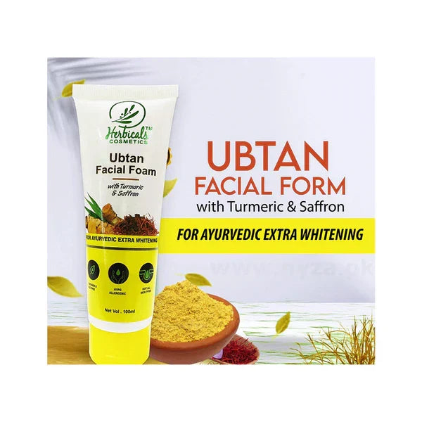 Herbicals Cosmetics Ubtan Faical Foam - 100ml - Buy Online in Pakistan at Cosmia.pk