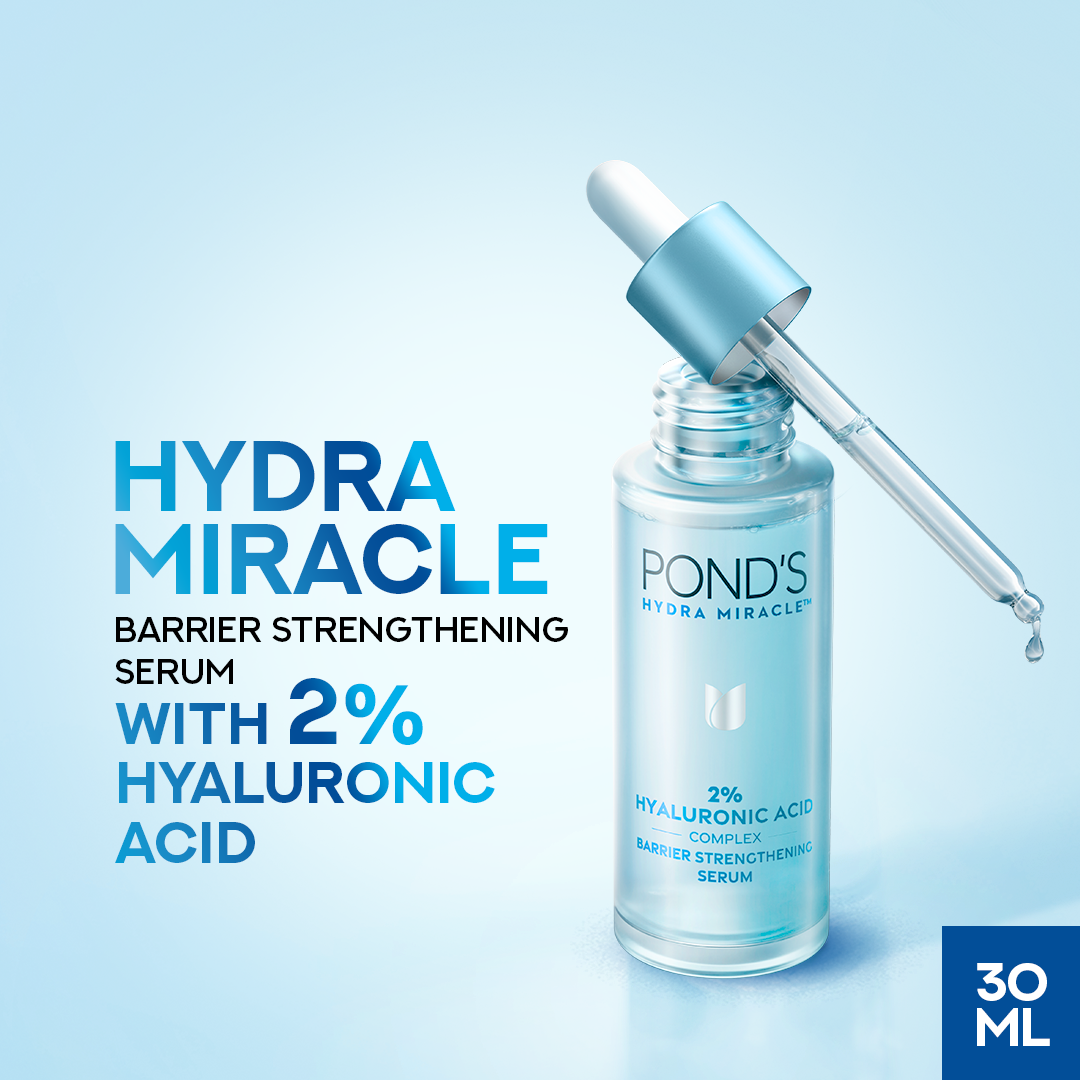 Ponds Hydra Miracle 2% Hyaluronic Acid Serum 30ml - Ponds | Cosmia.pk