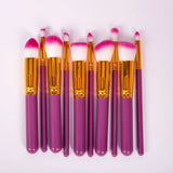 10Pcs Makeup Brush Set Soft Nylon Hair Vegan - Buy Online in Pakistan at Cosmia.pk