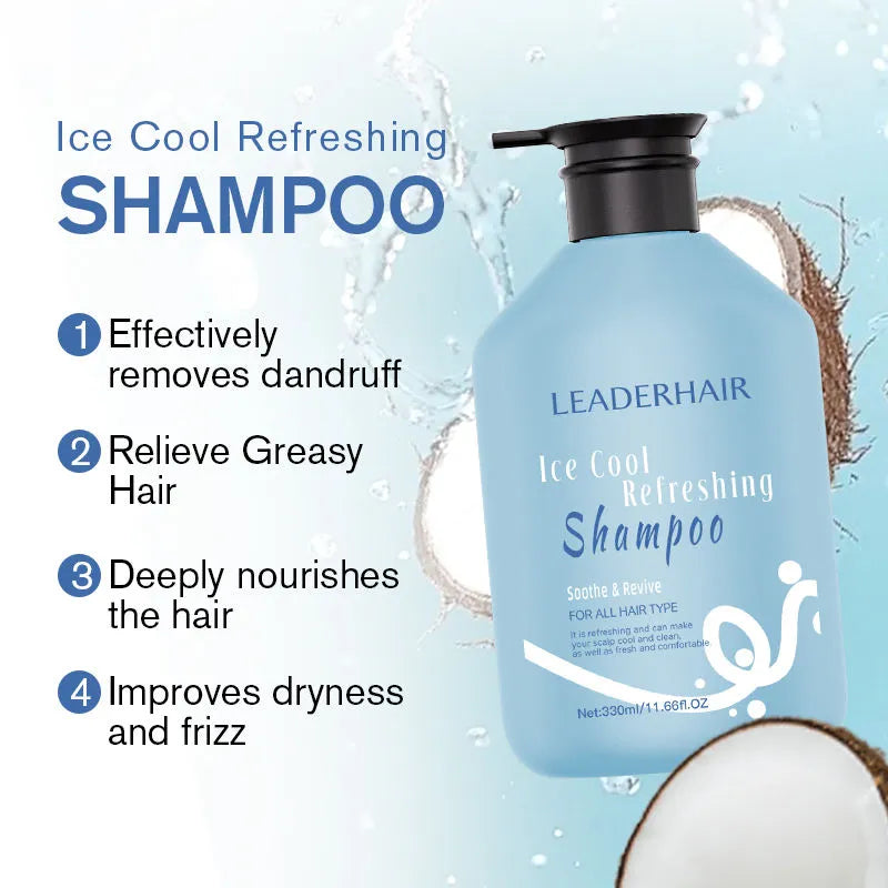 LEADERHAIR Refreshing Cool Care Shampoo - 330ml - Buy Online in Pakistan at Cosmia.pk