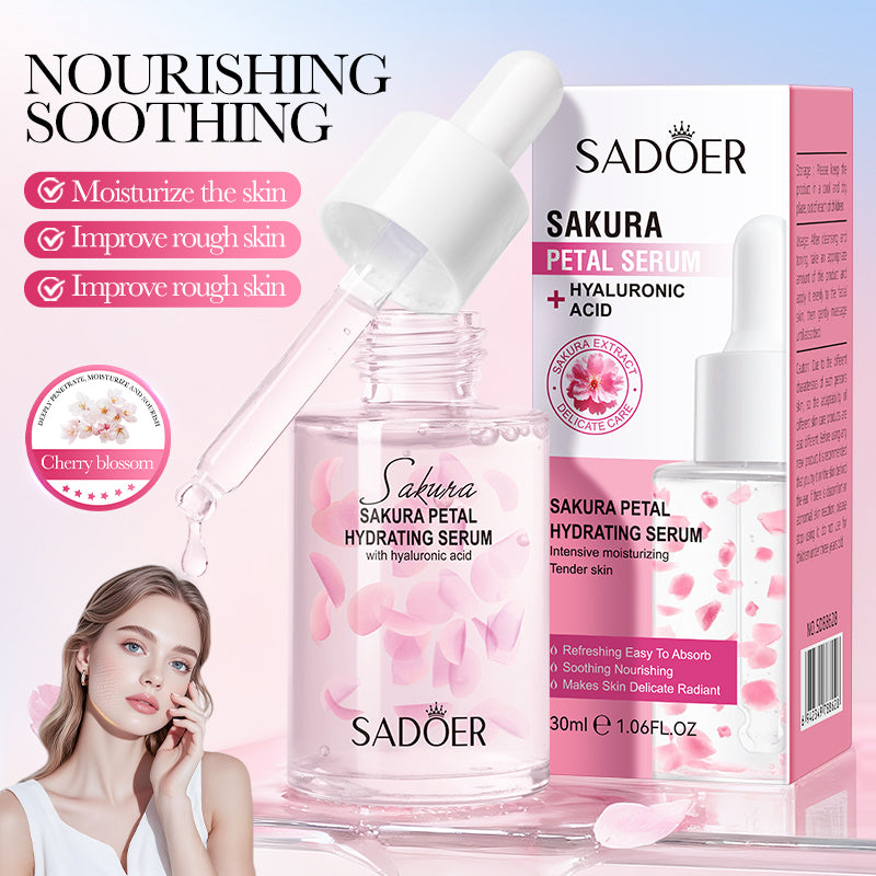 Sadoer Sakura Petal Serum + Hyaluronic Acid 30ml - Buy Online in Pakistan at Cosmia.pk