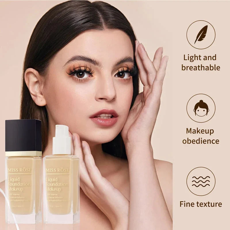 Miss Rose Liquid Makeup Foundation - 30ml - Buy Online in Pakistan at Cosmia.pk
