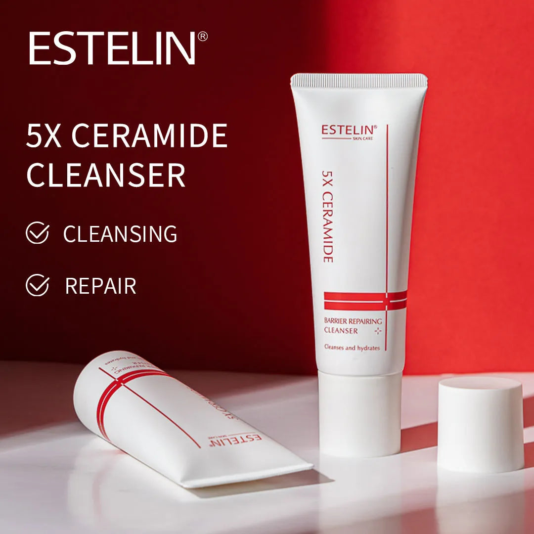 ESTELIN 5X Ceramide Barrier Repairing Cleanser - 120g - Buy Online in Pakistan at Cosmia.pk