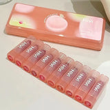 HiVi 10 Pcs Peach Soft Light Matte Lipstick Set - Buy Online in Pakistan at Cosmia.pk