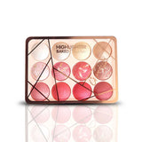 Glamorous Face 12 Color Highlighter & Blush On Palette - Buy Online in Pakistan at Cosmia.pk