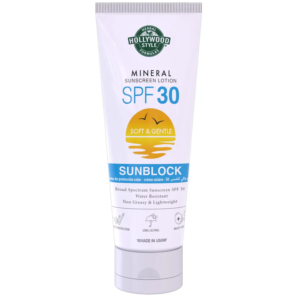 Hollywood Style Mineral SunBlock SPF30 - 150ml - Buy Online in Pakistan at Cosmia.pk