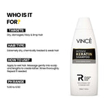 VINCE Intense Keratin Shampoo - 460ml - Buy Online in Pakistan at Cosmia.pk
