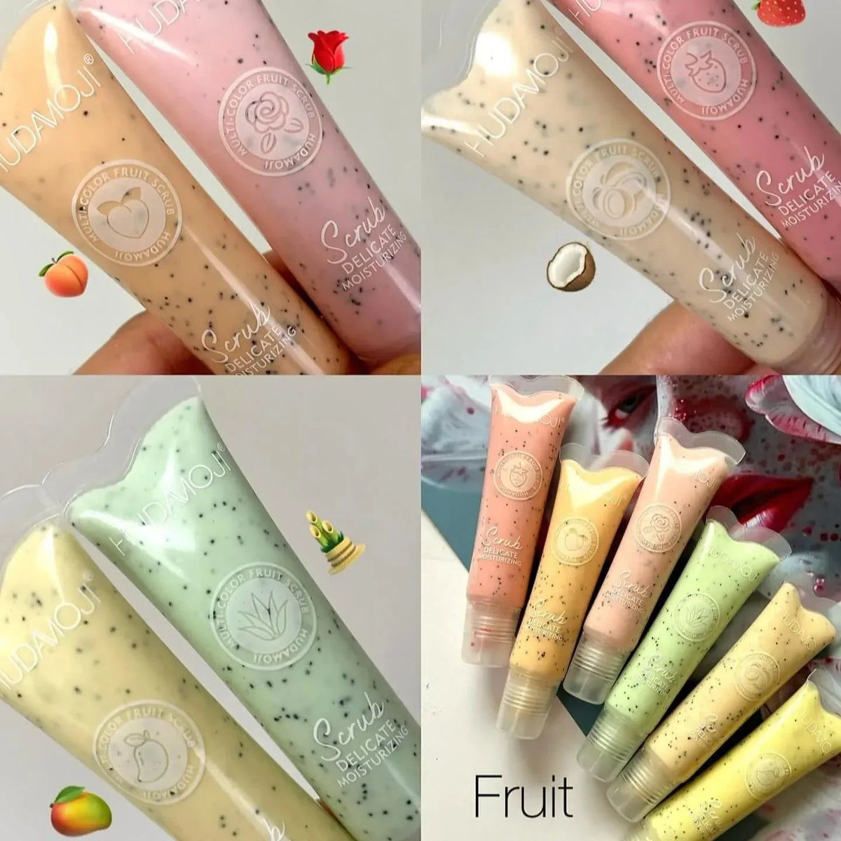 Hudamoji Fruit Lip Scrub - Buy Online in Pakistan at Cosmia.pk