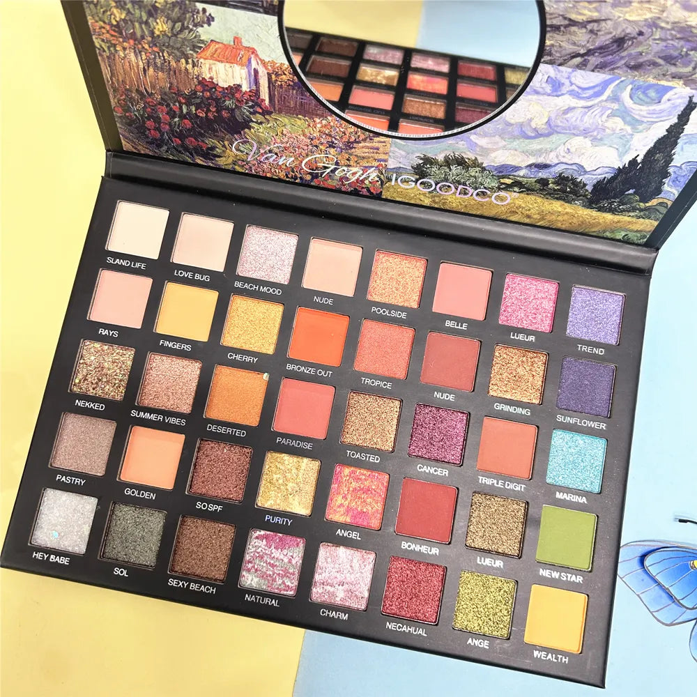IGOODCO 40 Color Eyeshadow Palette (Matte + Shimmer) - Buy Online in Pakistan at Cosmia.pk