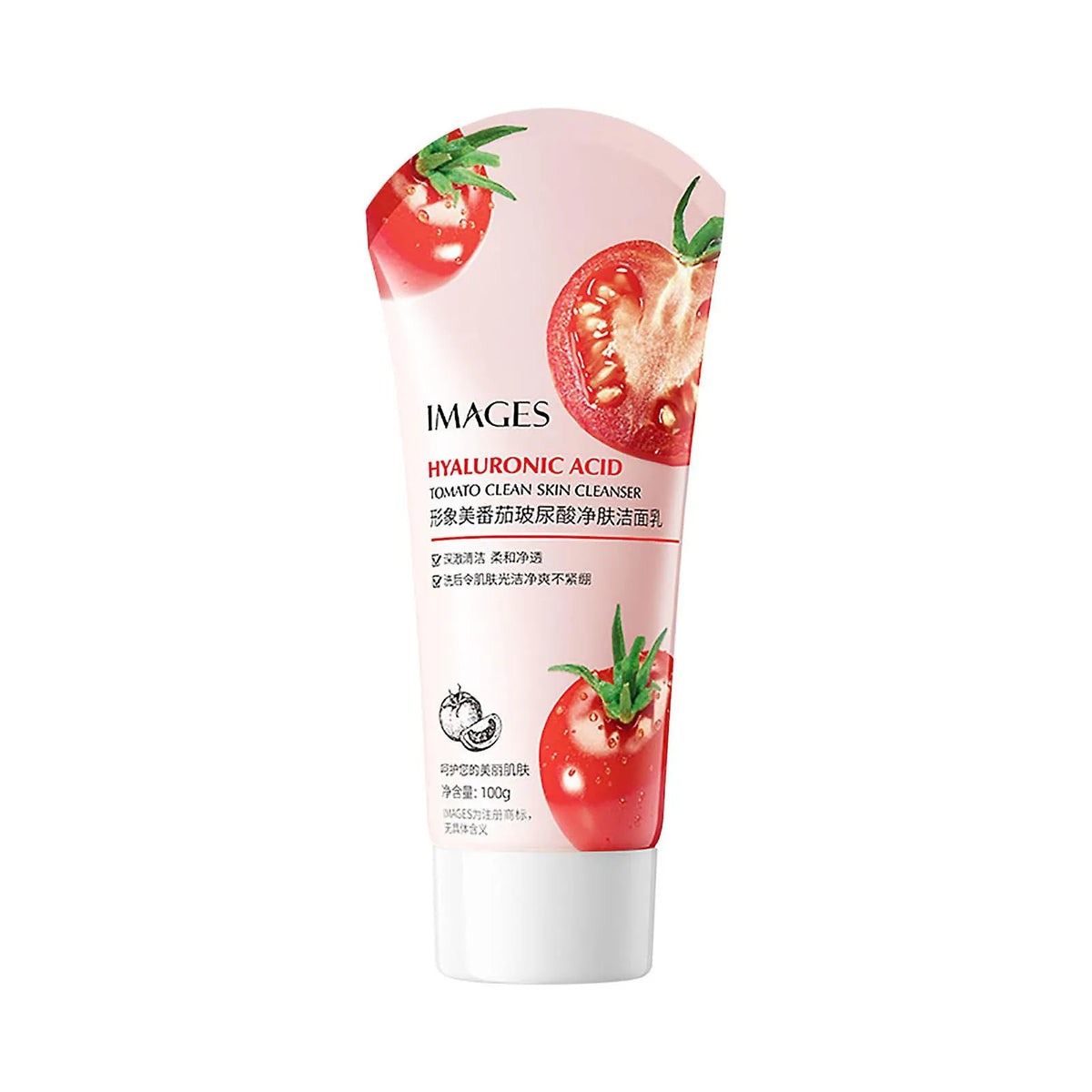 IMAGES Tomato Hyaluronic Acid Gently Cleanses Pores, Improves Darkness And Oil Control Facial Cleanser - 100g - Buy Online in Pakistan at Cosmia.pk