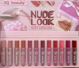 3Q Beauty Matte Velvet Lip Gloss Set of 12 - Buy Online in Pakistan at Cosmia.pk