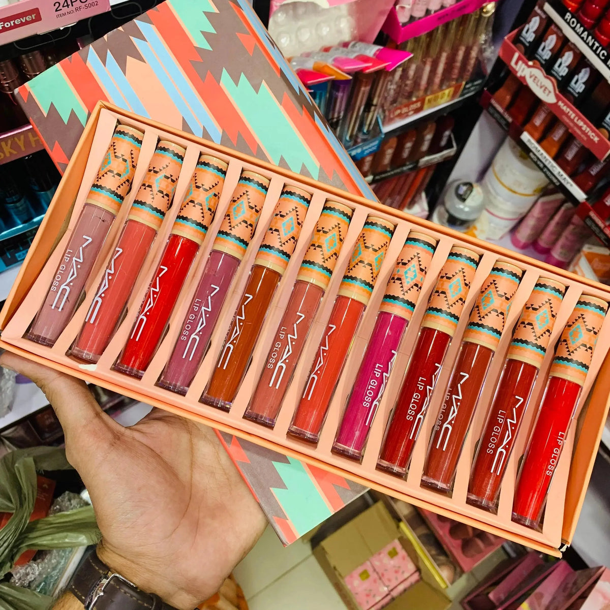 12 Pcs Mac Lipgloss Set - Buy Online in Pakistan at Cosmia.pk