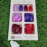 Beautiful Artificial Nails in Different Colors 96 pcs - Buy Online in Pakistan at Cosmia.pk