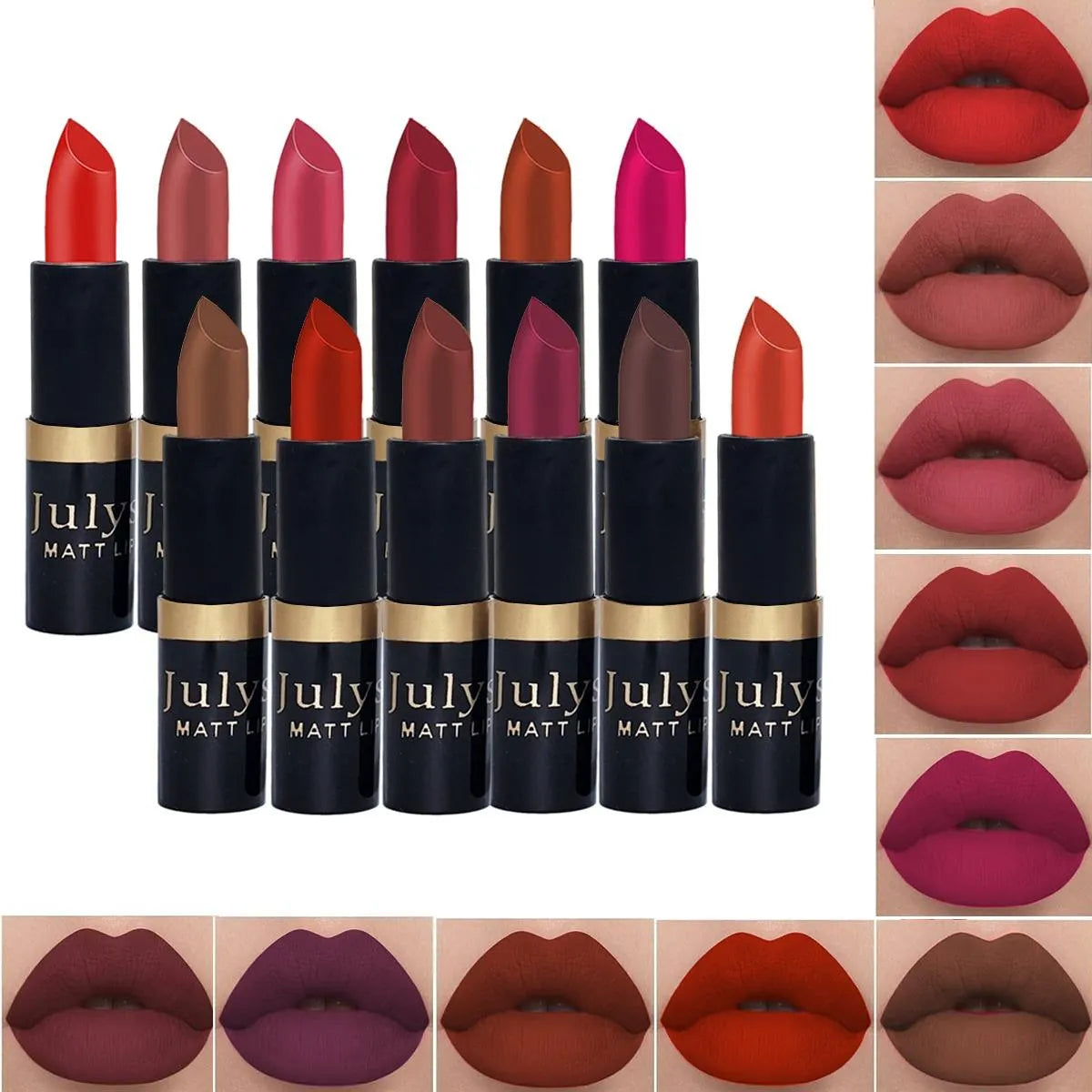 Julystar 12-Piece Matte Lipstick Box - Buy Online in Pakistan at Cosmia.pk