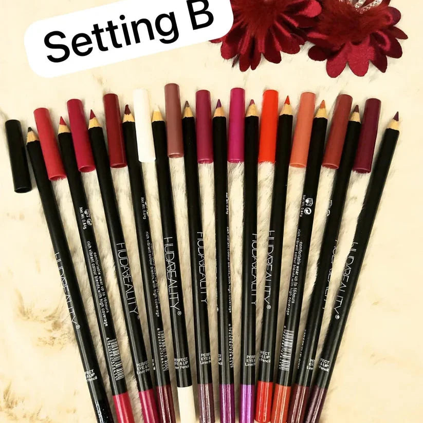 Huda Beauty Lip Liner Pack – 12 Shades - Buy Online in Pakistan at Cosmia.pk