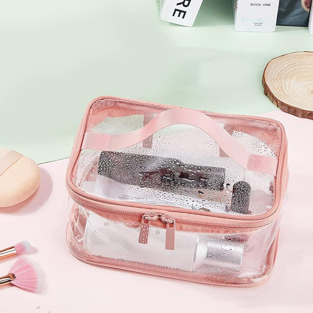Transparent Waterproof Square Cosmetics Organizer - Buy Online in Pakistan at Cosmia.pk