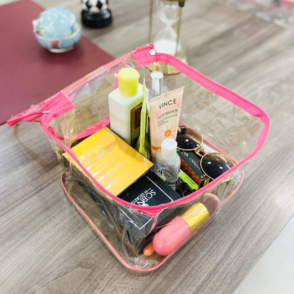 Transparent Waterproof Square Cosmetics Organizer - Buy Online in Pakistan at Cosmia.pk
