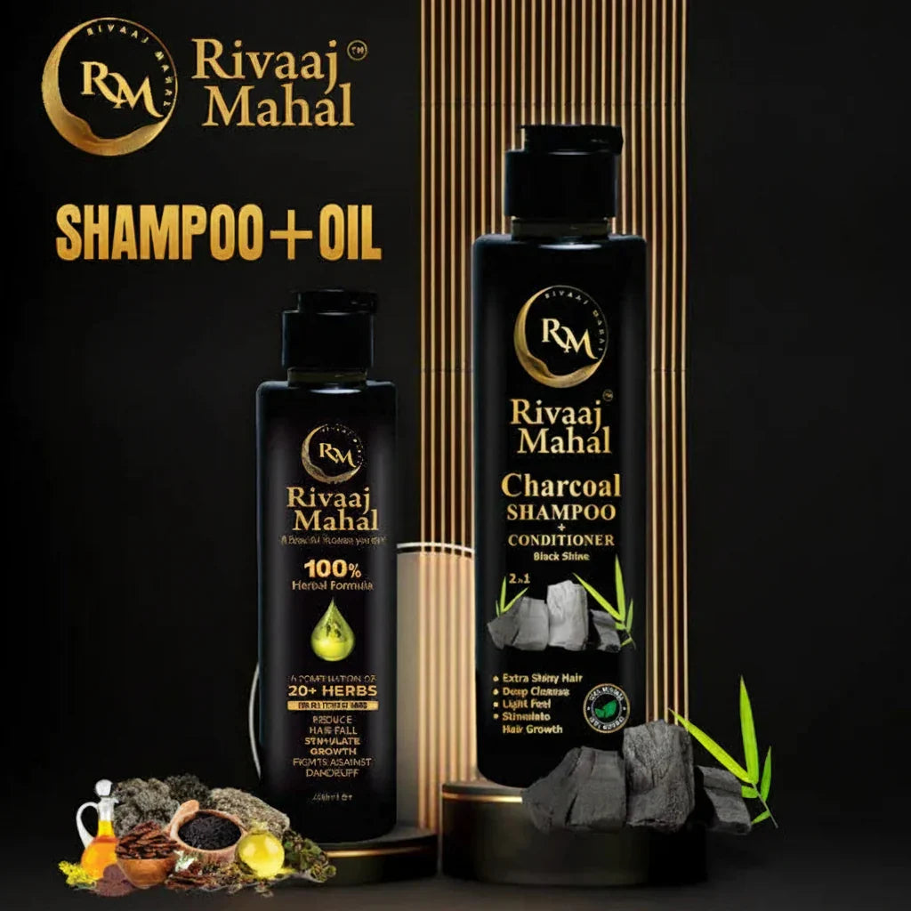 Rivaaj Mahal Hair Oil & Organic Shampoo - 200ml - Buy Online in Pakistan at Cosmia.pk