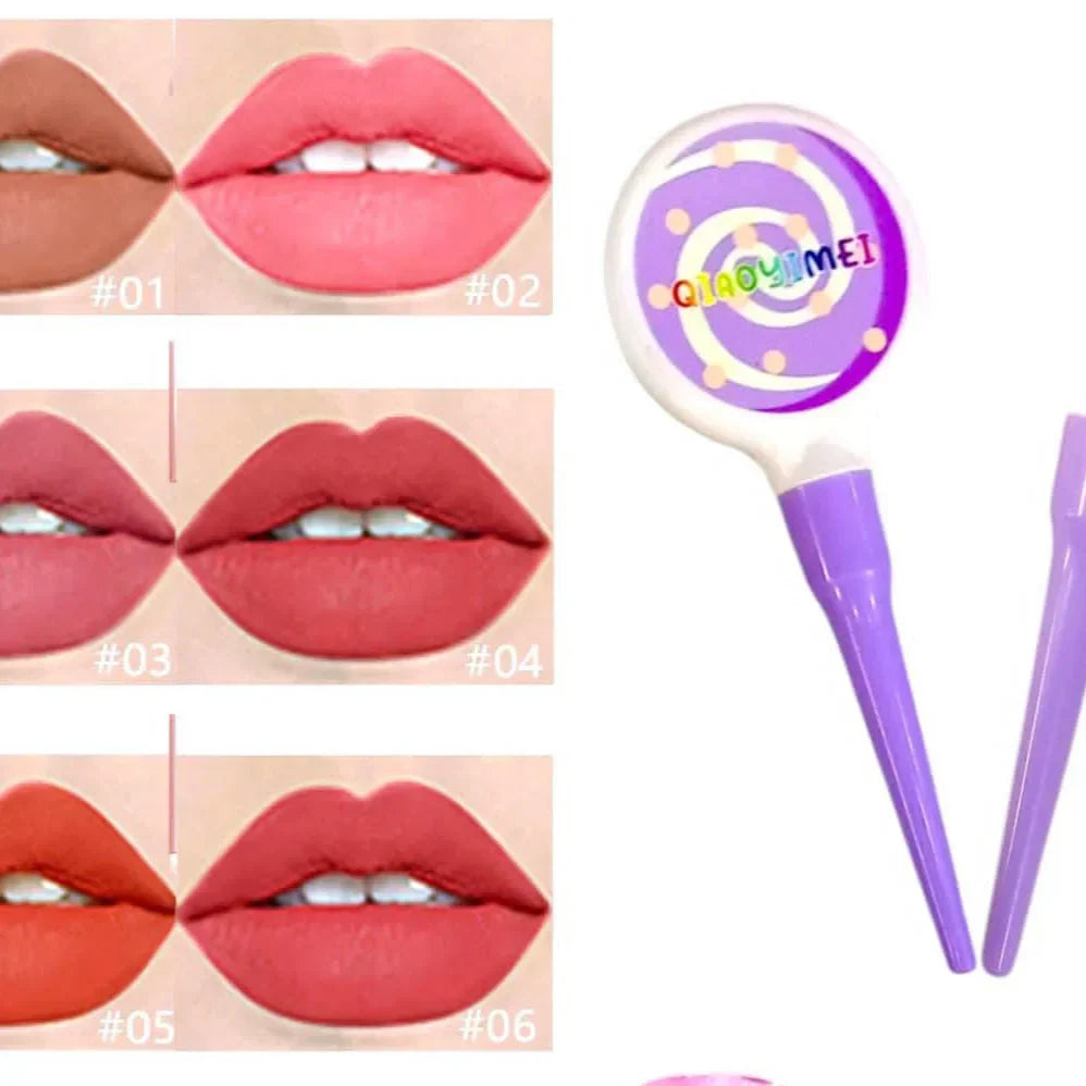 Qiaoyimei Lollipop Lip Gloss (6 Pcs Set) - Buy Online in Pakistan at Cosmia.pk