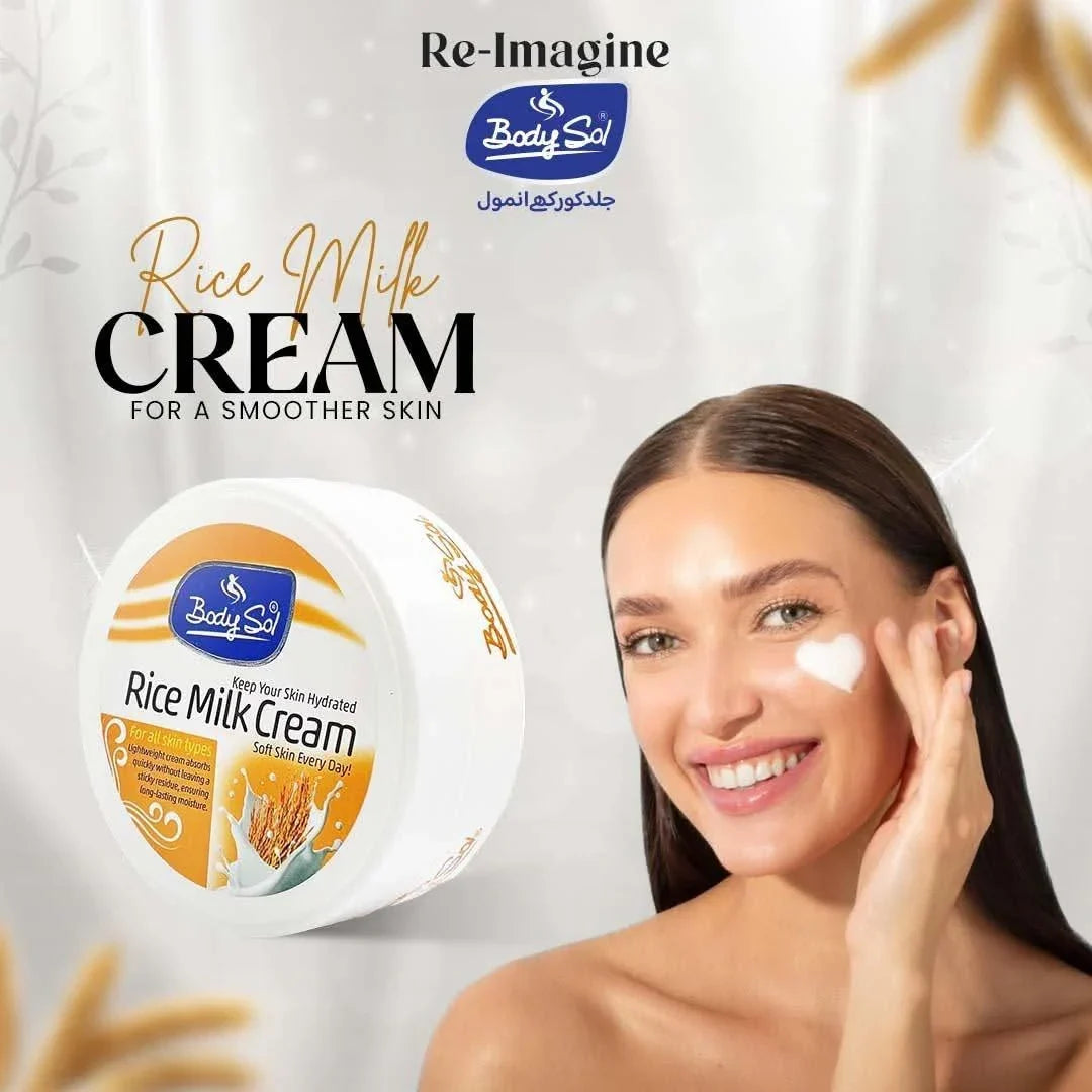 BodySol Rice Milk Cream - Buy Online in Pakistan at Cosmia.pk
