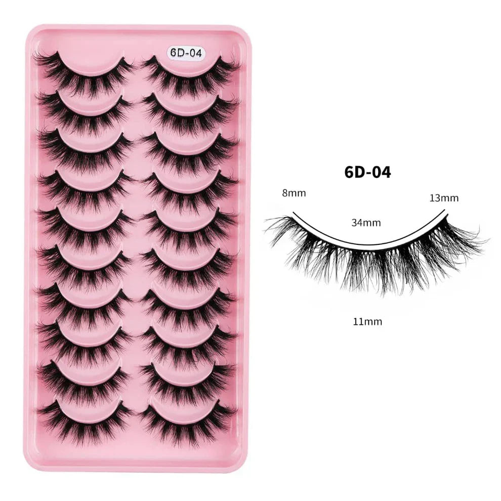 10 Pairs Mink Eyelashes 6D-04 - Buy Online in Pakistan at Cosmia.pk