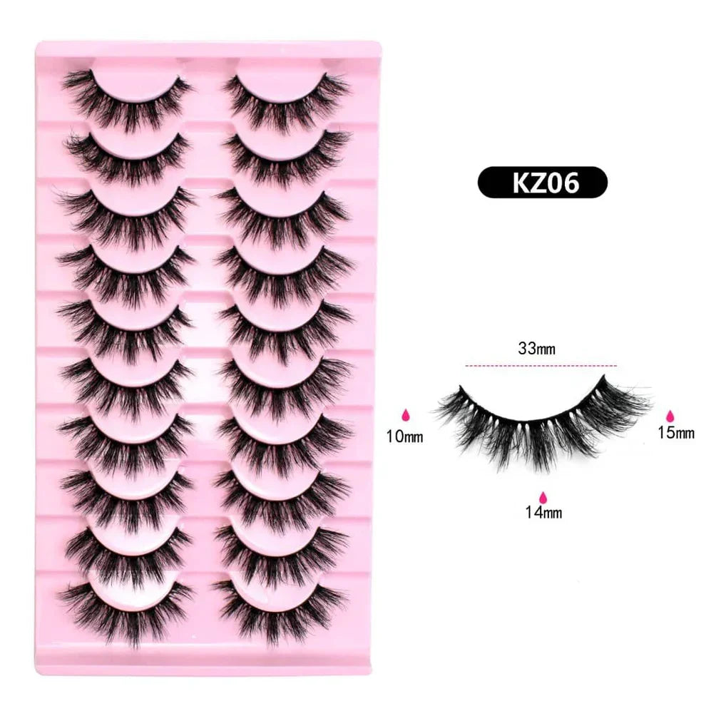 10 Pairs Mink Eyelashes KZ06 - Buy Online in Pakistan at Cosmia.pk