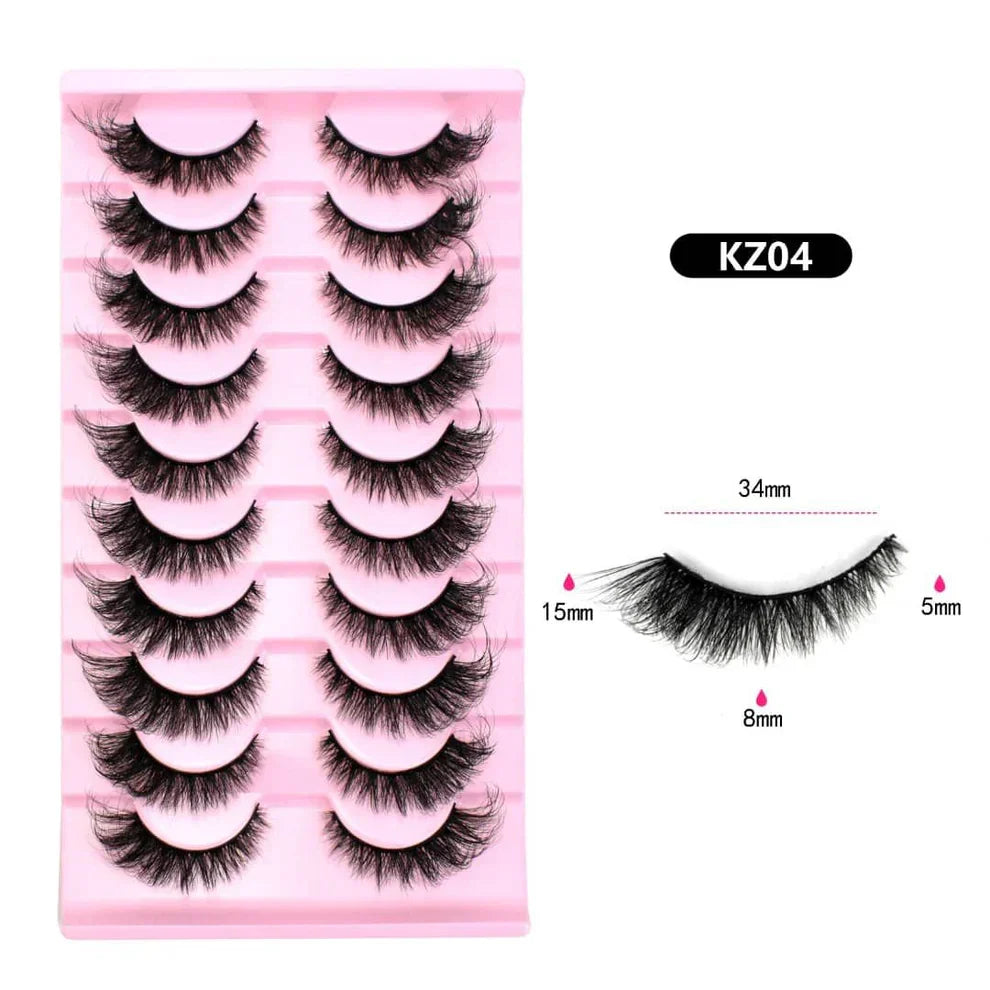 10 Pairs Mink Eyelashes KZ04 - Buy Online in Pakistan at Cosmia.pk