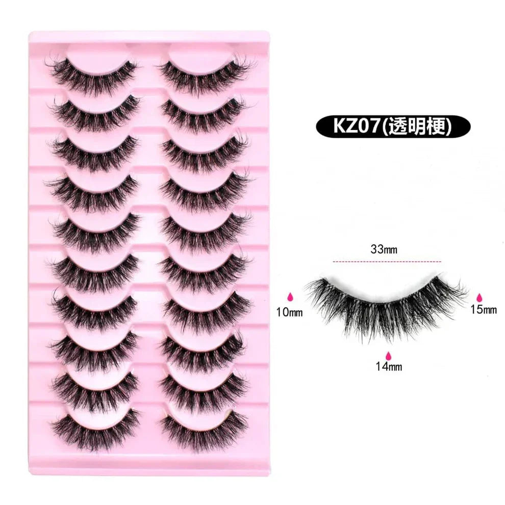 10 Pairs Mink Eyelashes KZ07 - Buy Online in Pakistan at Cosmia.pk