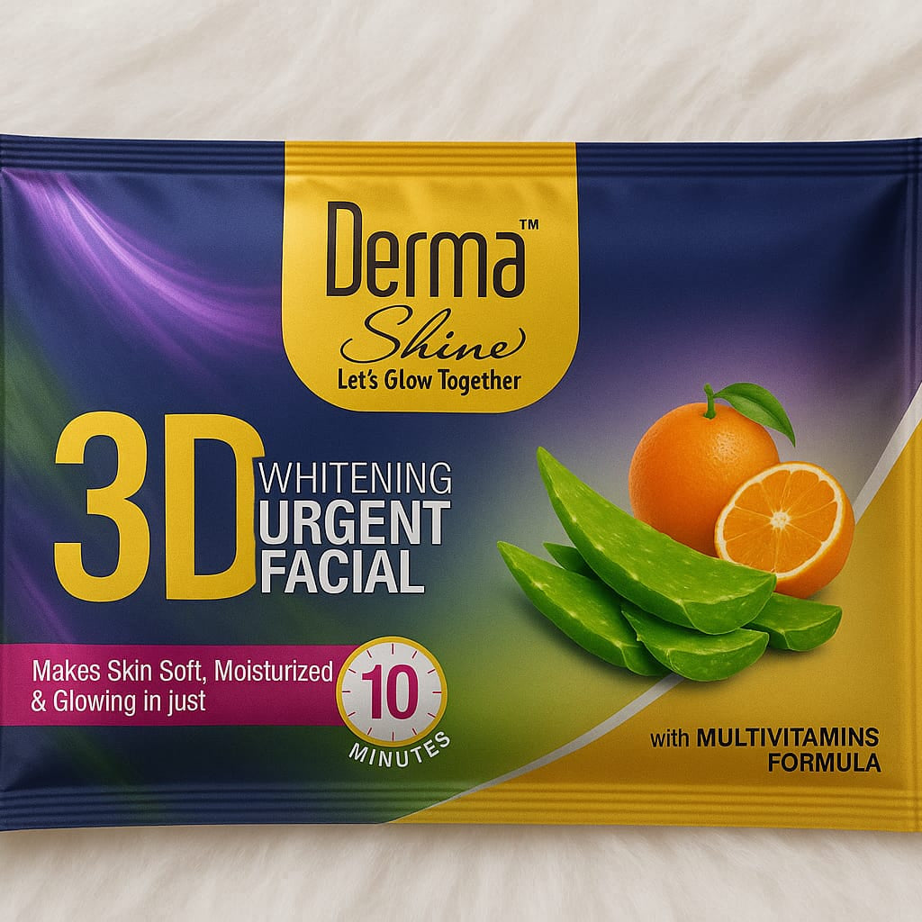 Derma Shine Urgent Facial Sachet - Buy Online in Pakistan at Cosmia.pk