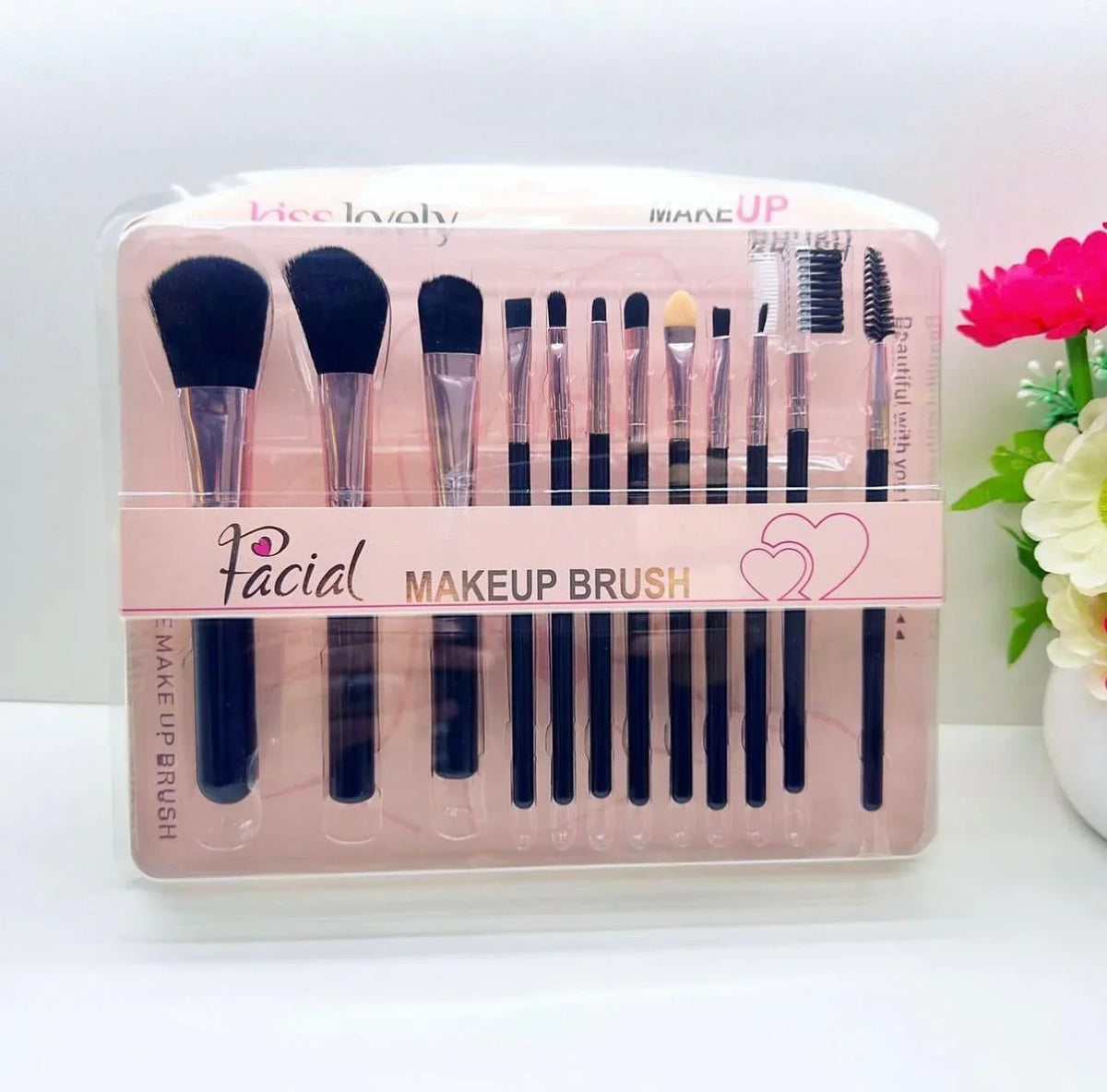 Kiss Lovely Professional Makeup Brush -12 Pcs Set - Buy Online in Pakistan at Cosmia.pk
