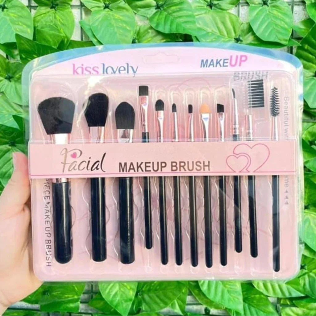 Kiss Lovely Professional Makeup Brush -12 Pcs Set - Buy Online in Pakistan at Cosmia.pk