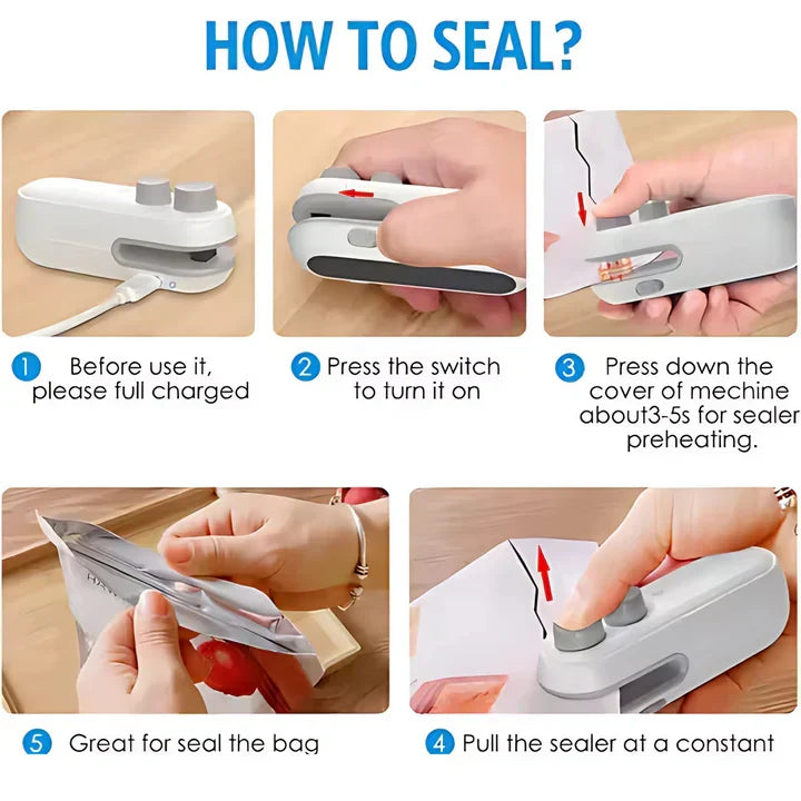 Portable USB Handheld Bag Sealer - Buy Online in Pakistan at Cosmia.pk
