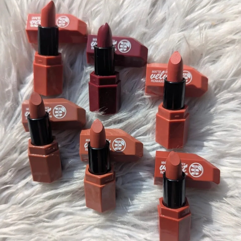6 Pcs Romantic May Matte Velvet Lipsticks - Buy Online in Pakistan at Cosmia.pk