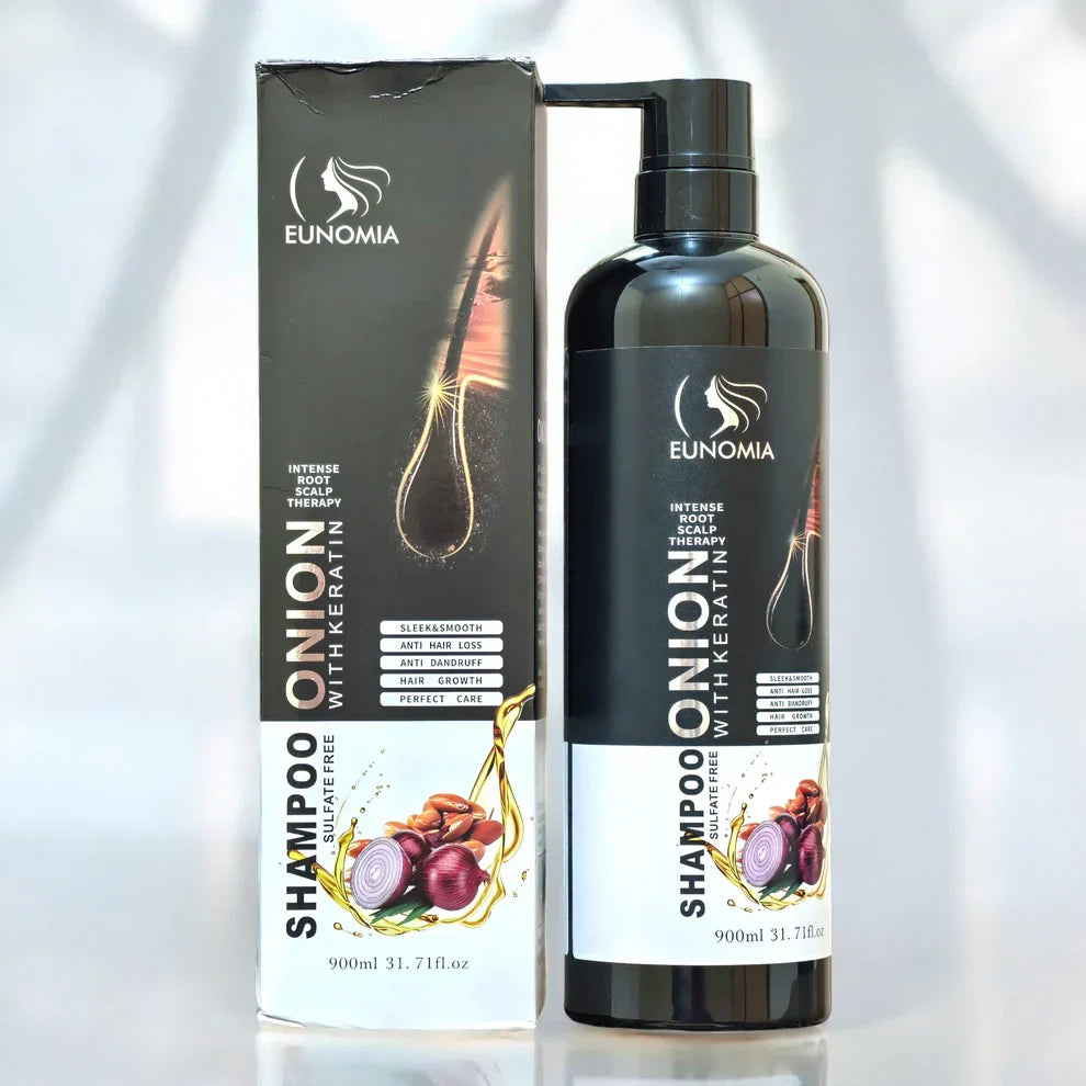 Eunomia Onion Sulfate Free Shampoo with Keratin Hair Treatment - 900ml - Buy Online in Pakistan at Cosmia.pk