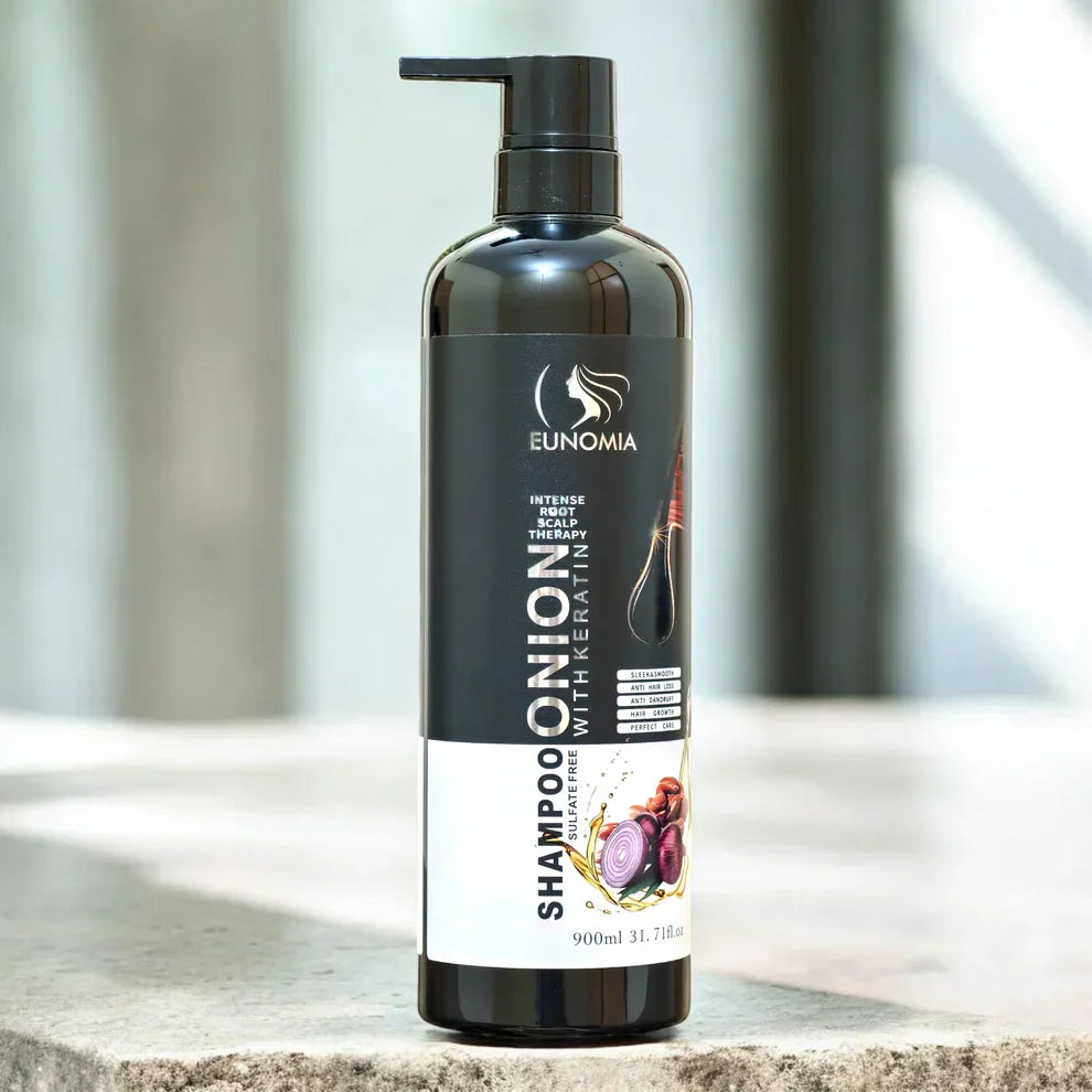 Eunomia Onion Sulfate Free Shampoo with Keratin Hair Treatment - 900ml - Buy Online in Pakistan at Cosmia.pk