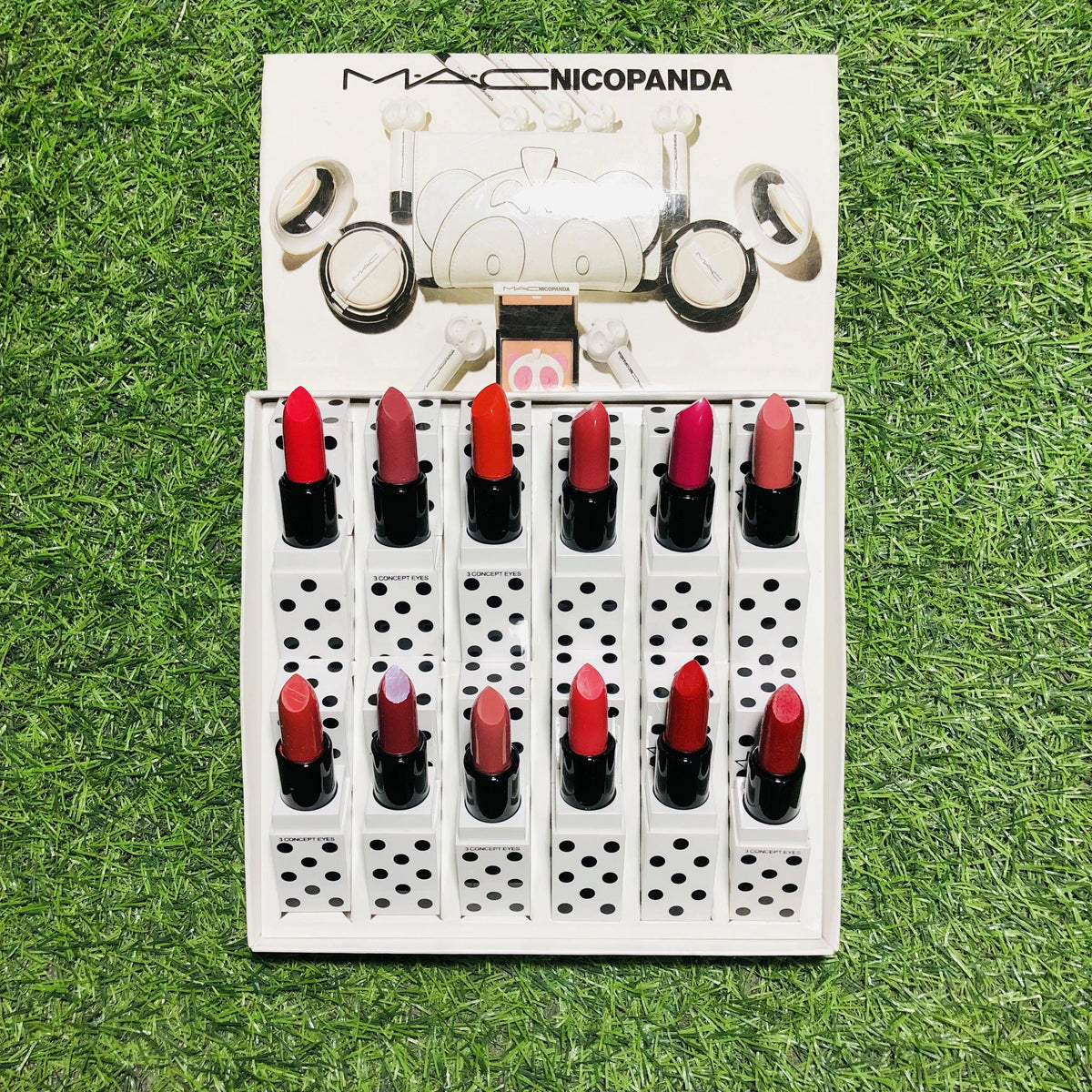 MAC 12 colour Nico Panda lipstick box - Buy Online in Pakistan at Cosmia.pk