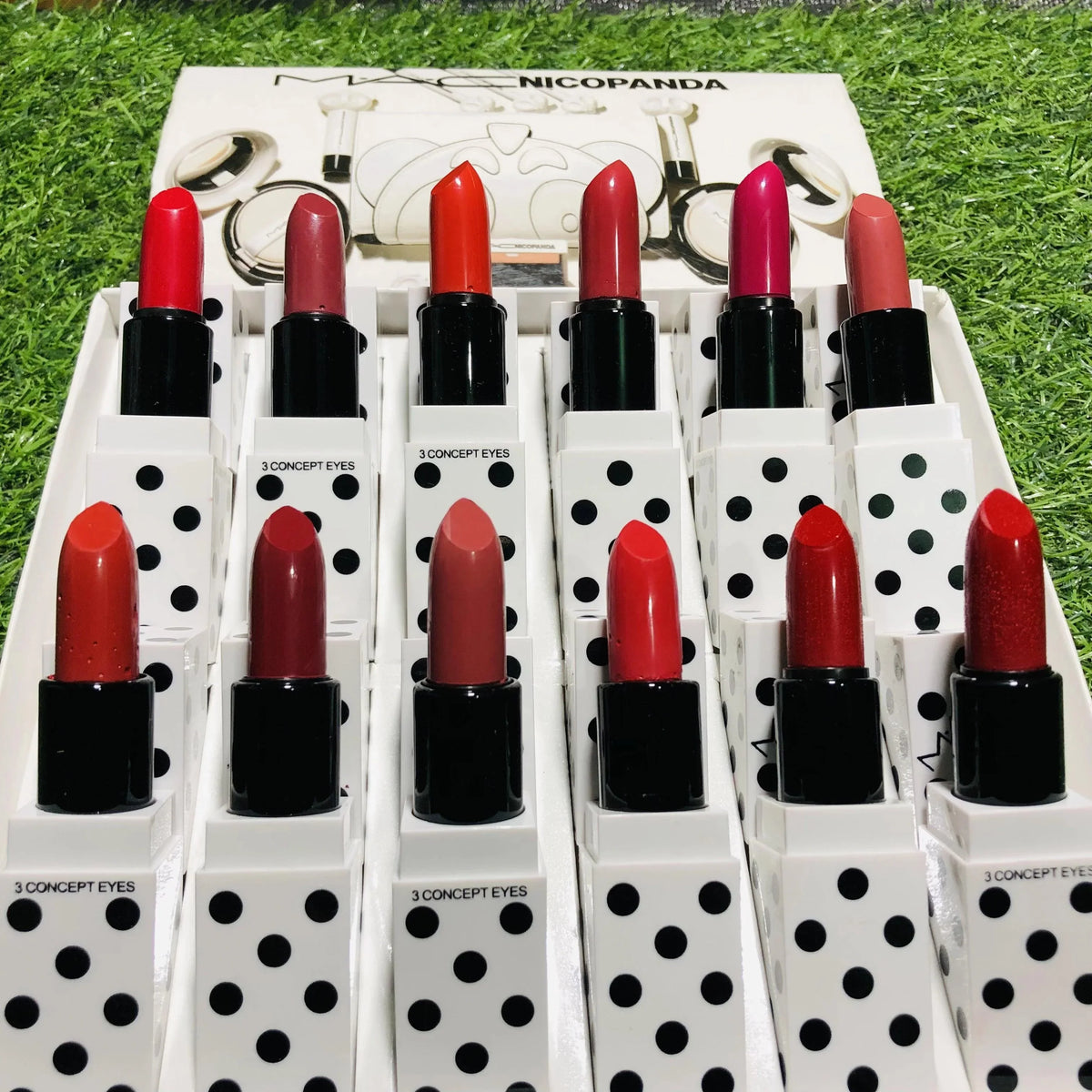 MAC 12 colour Nico Panda lipstick box - Buy Online in Pakistan at Cosmia.pk